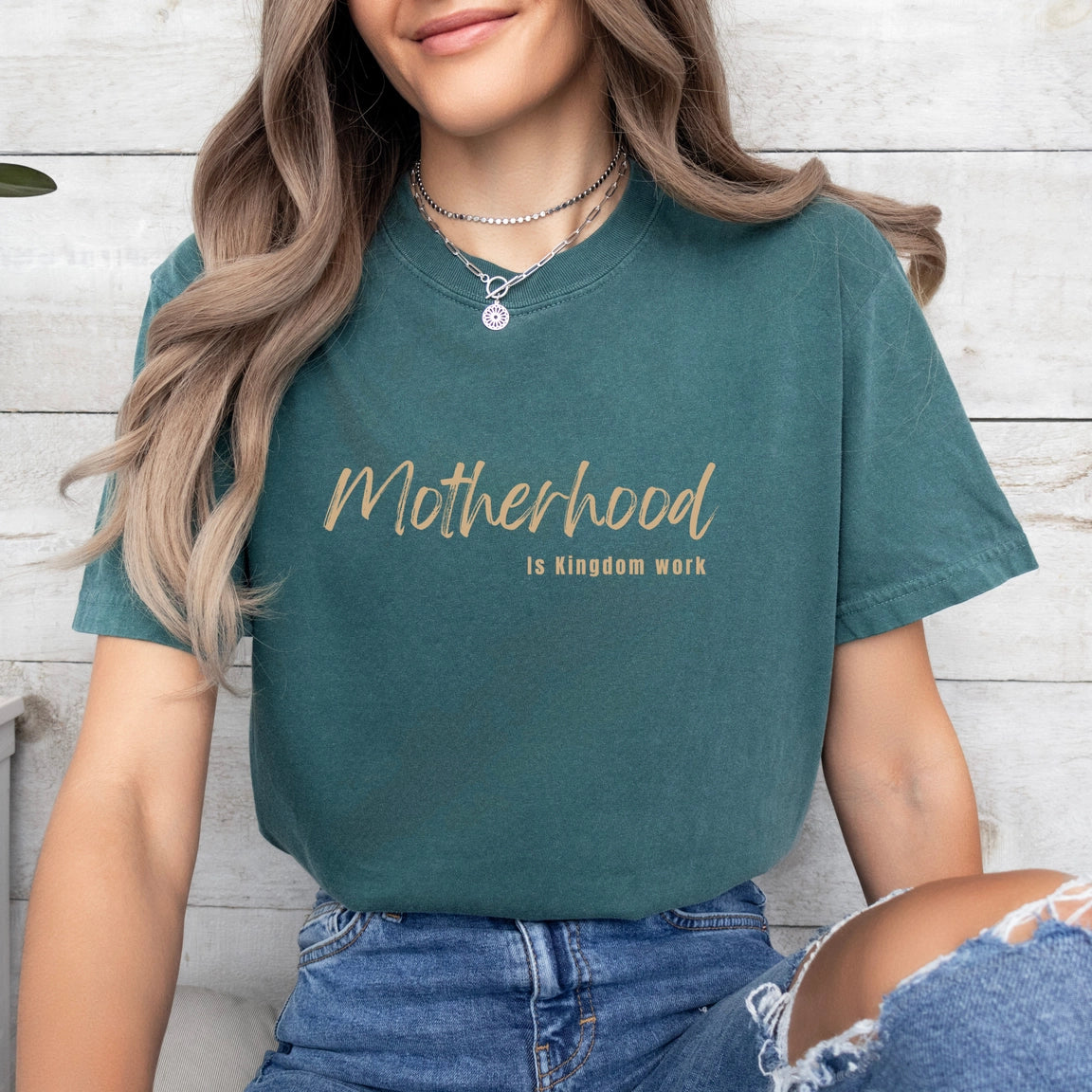 Motherhood is Kingdom Work tee