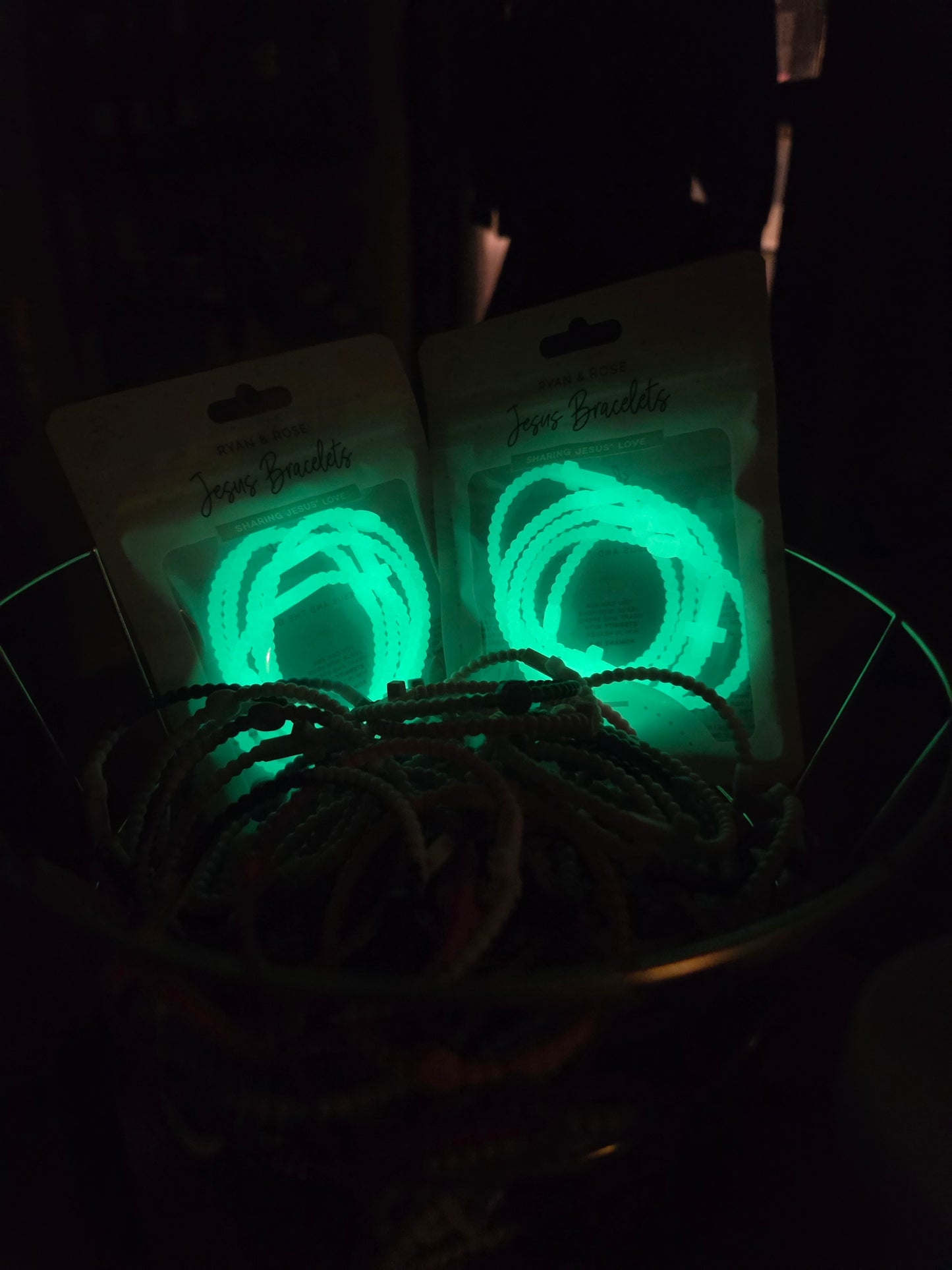 Glow in the Dark Cross Bracelets