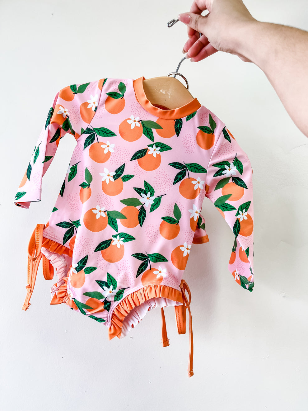 Tangerine Swimsuit + Hat