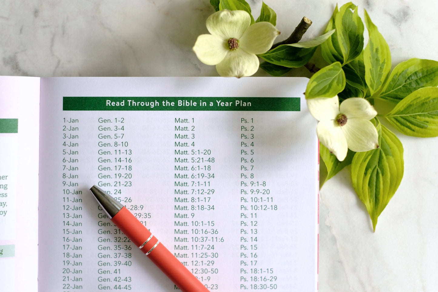 Bible in a Year Planner 2026