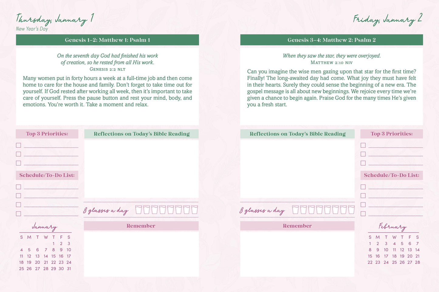 Bible in a Year Planner 2026