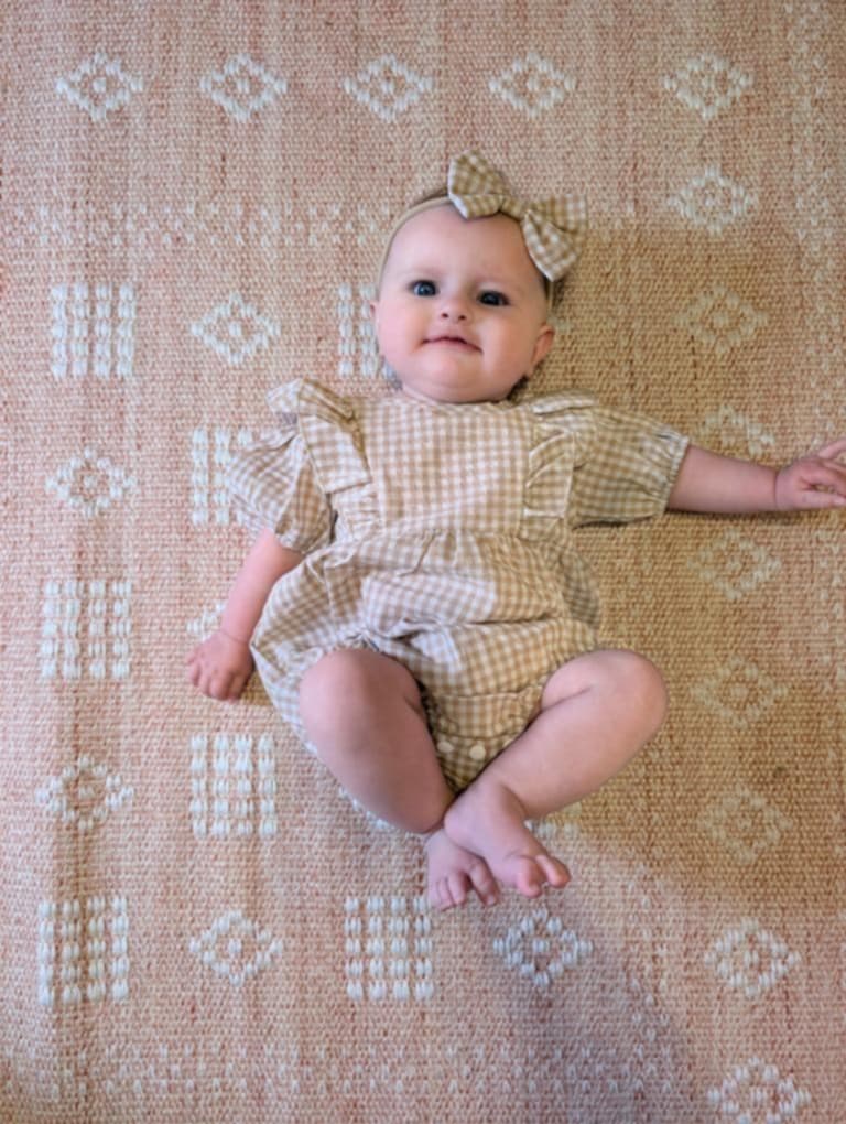 Gingham Spring Romper