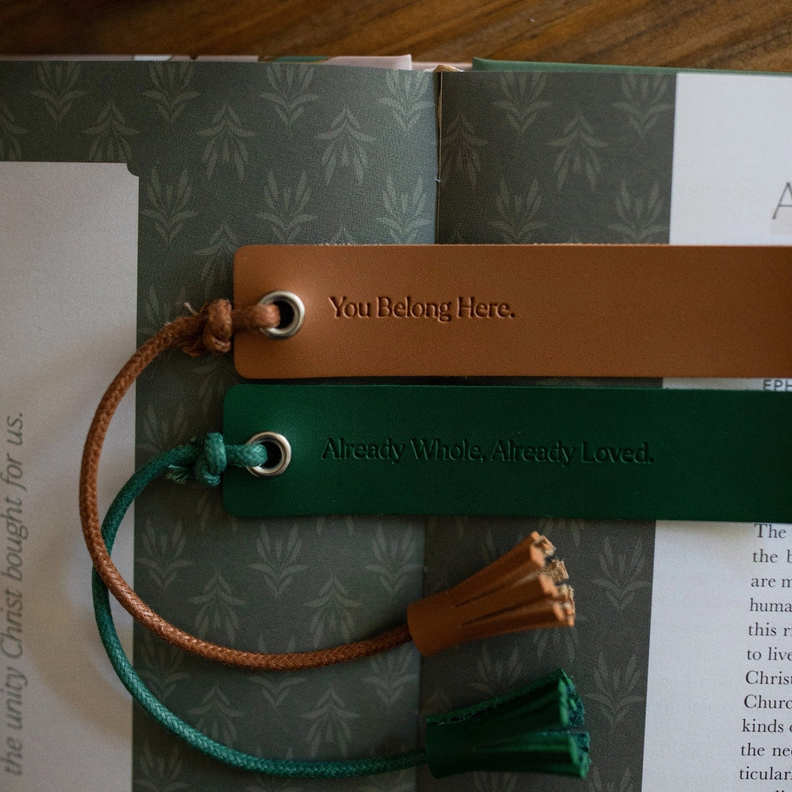 You Belong Leatherette Bookmark