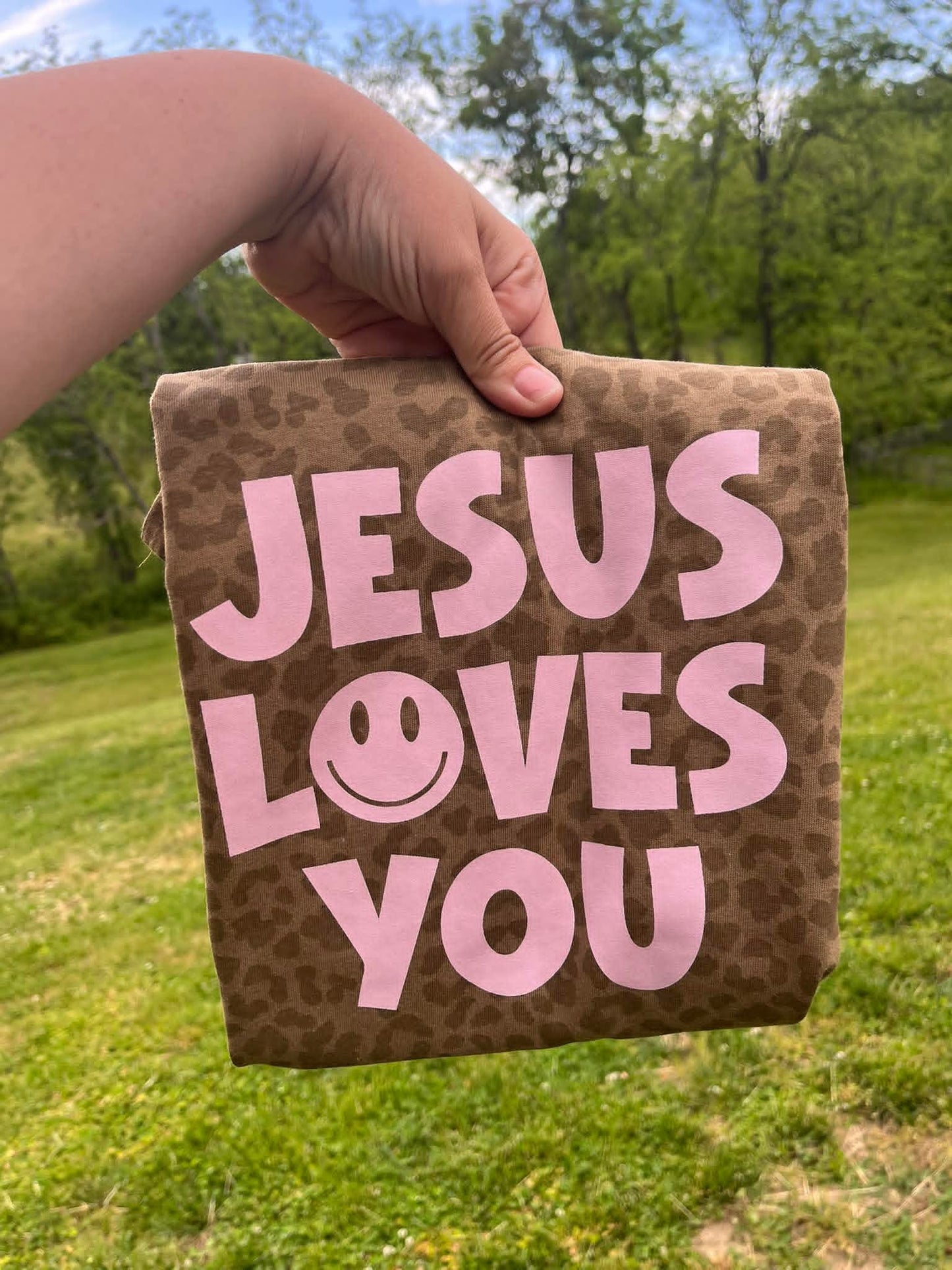 Jesus Loves Me- Leopard