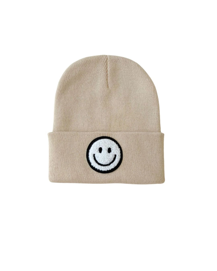 Smiley Beanie- Beige