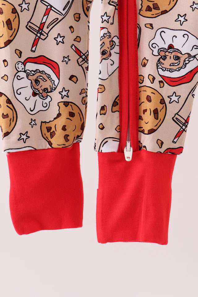 Santa, Milk and Cookies Jammies- Zippy