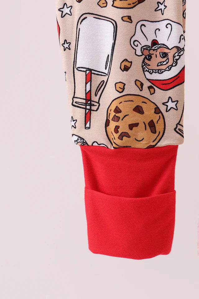 Santa, Milk and Cookies Jammies- Zippy