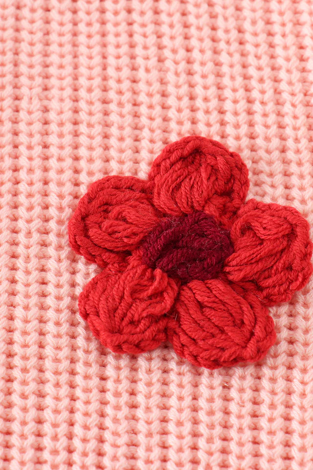 Floral Hand Embroidery Sweater