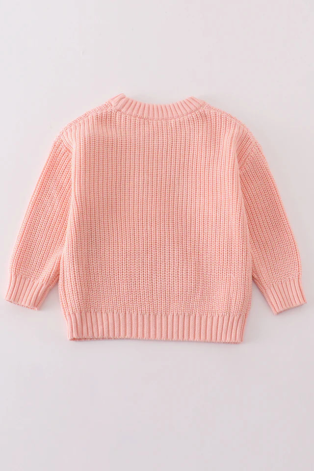 Floral Hand Embroidery Sweater