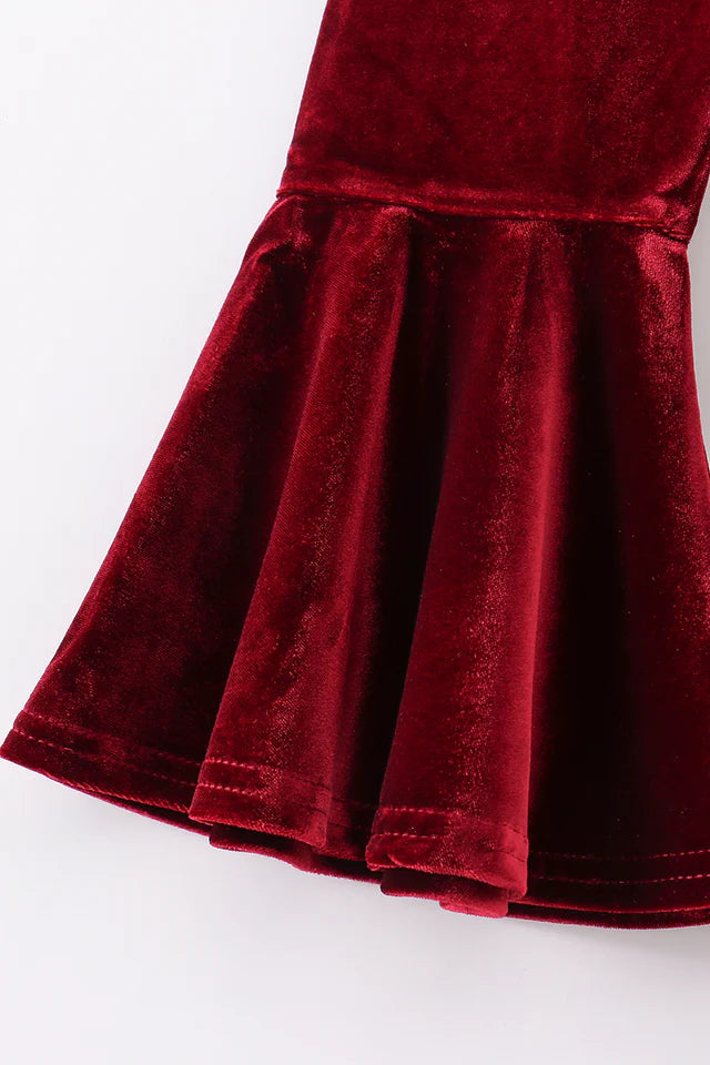Maroon Velvet Bells