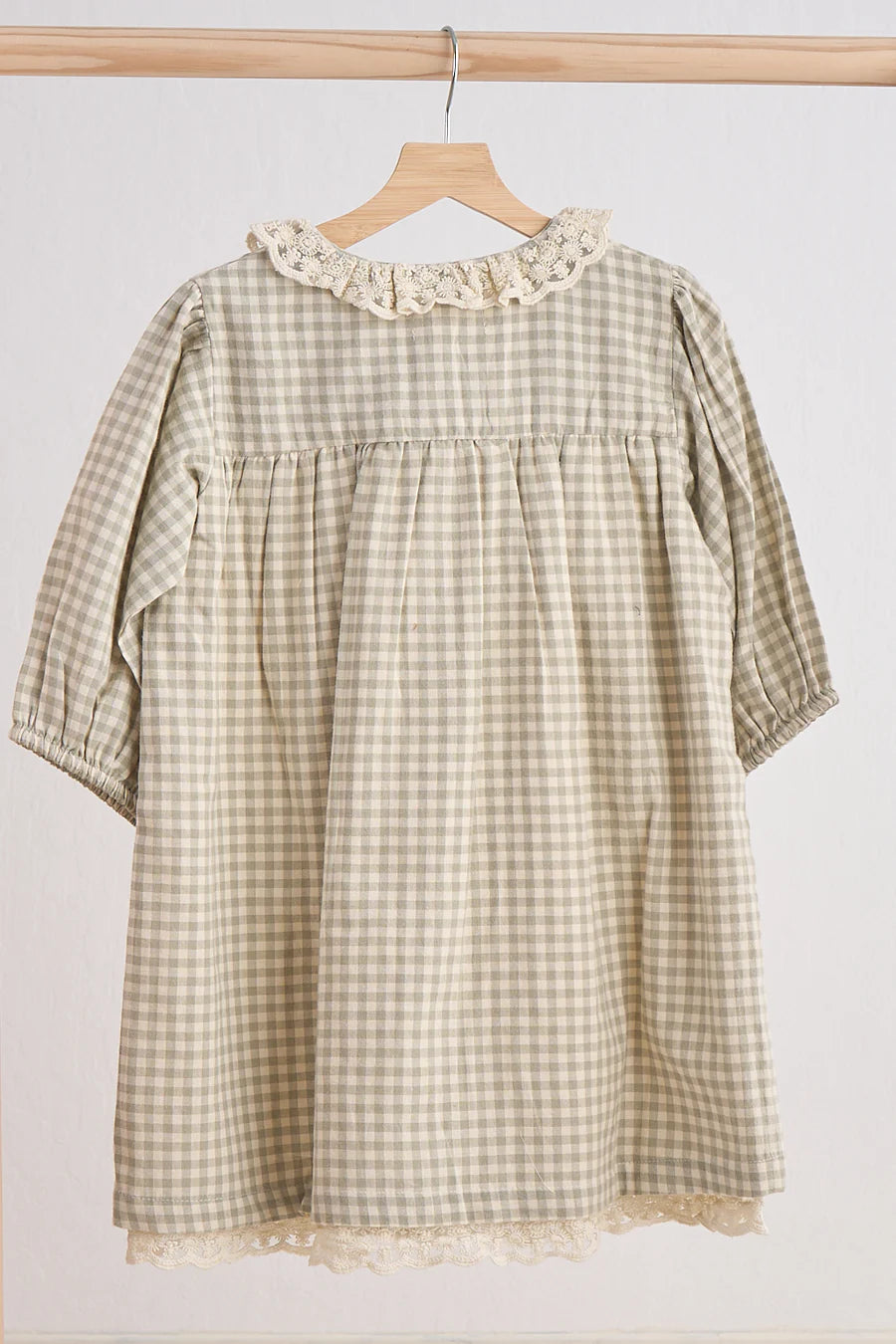 Gingham Lace Dress