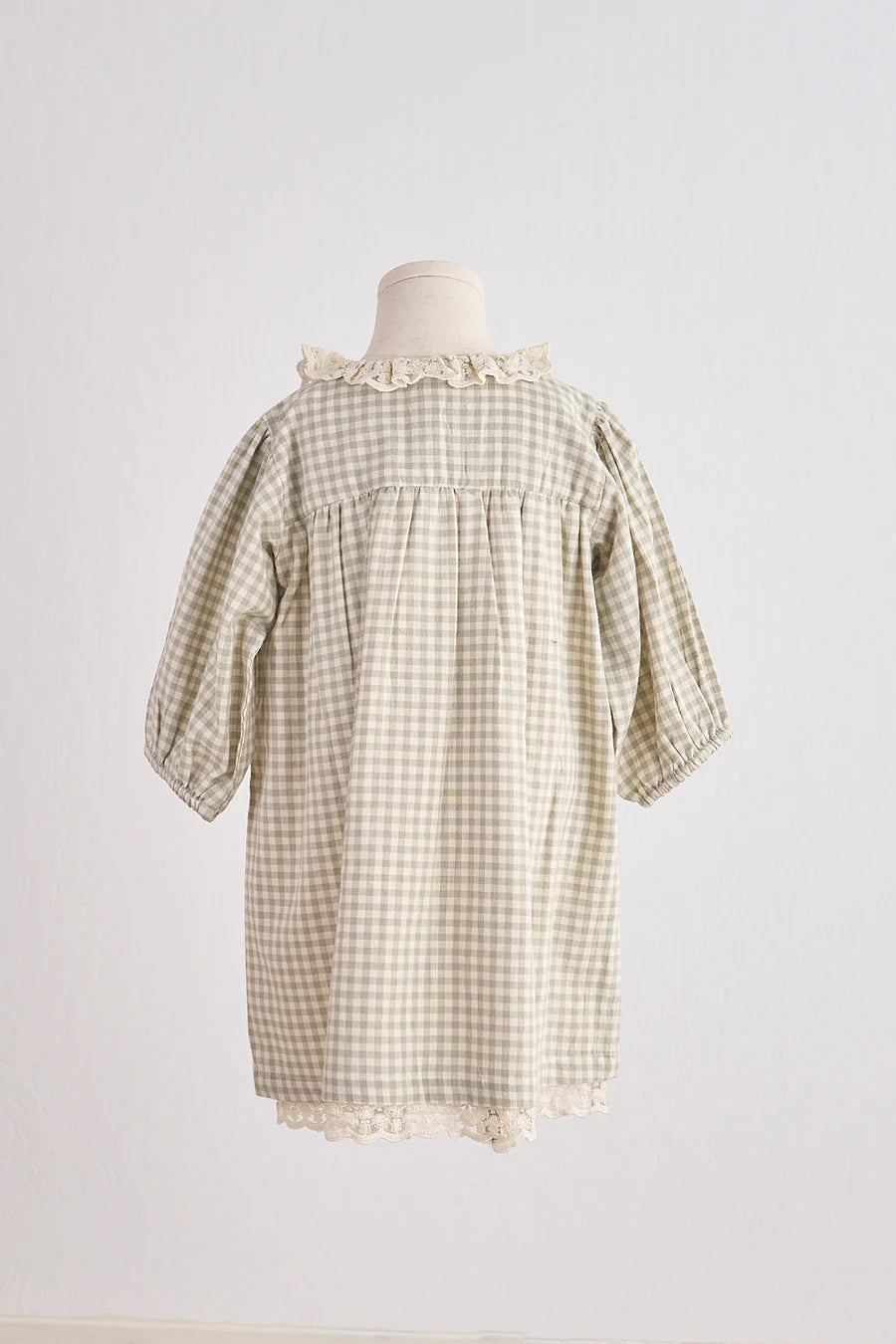 Gingham Lace Dress