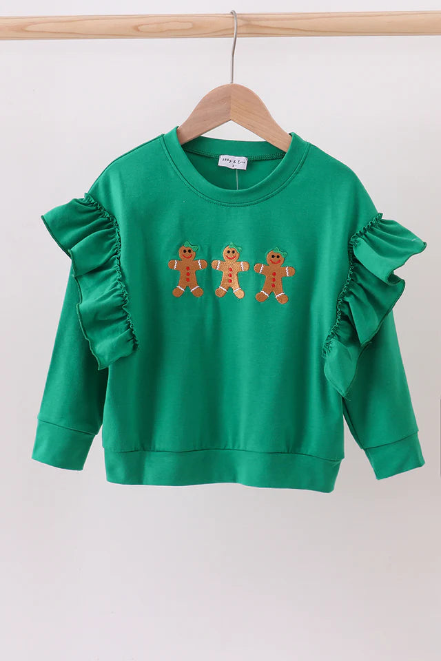 Gingerbread Ruffles top