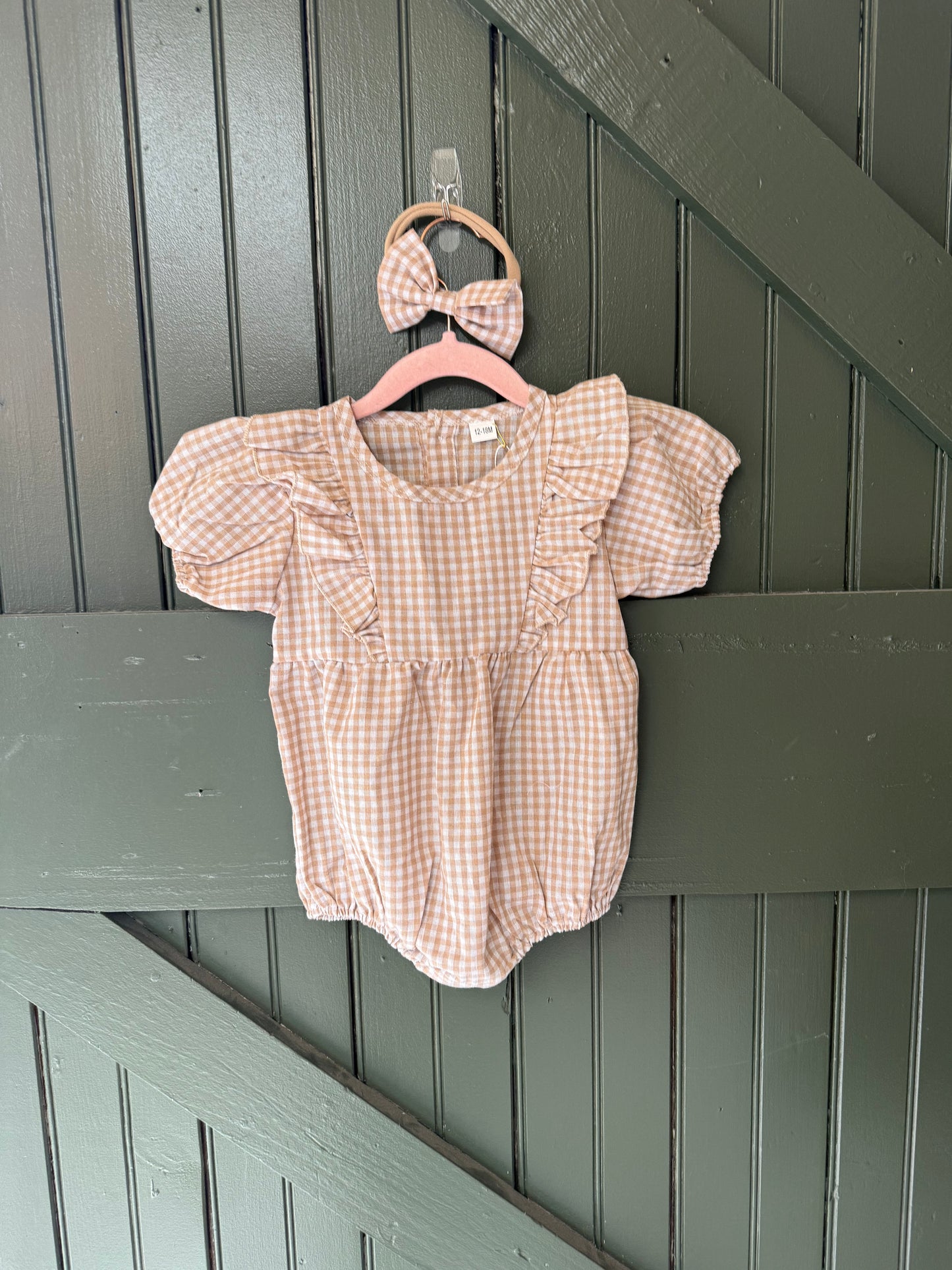 Gingham Spring Romper