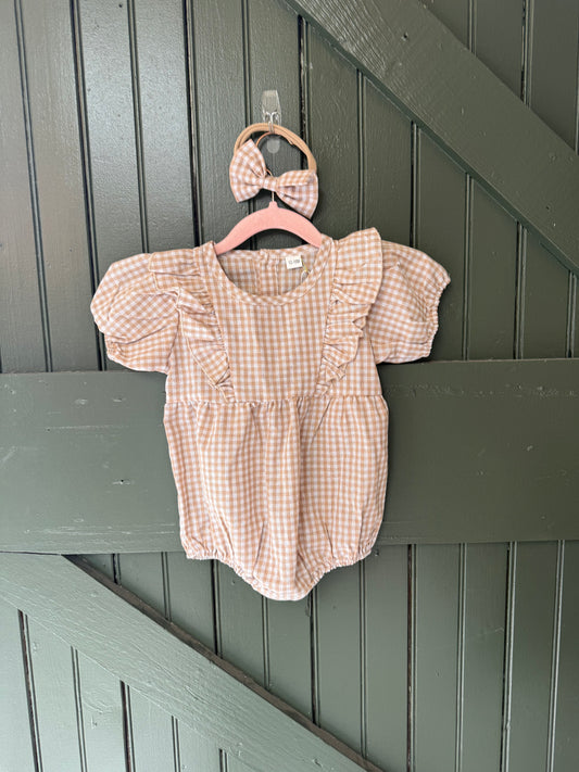 Gingham Spring Romper