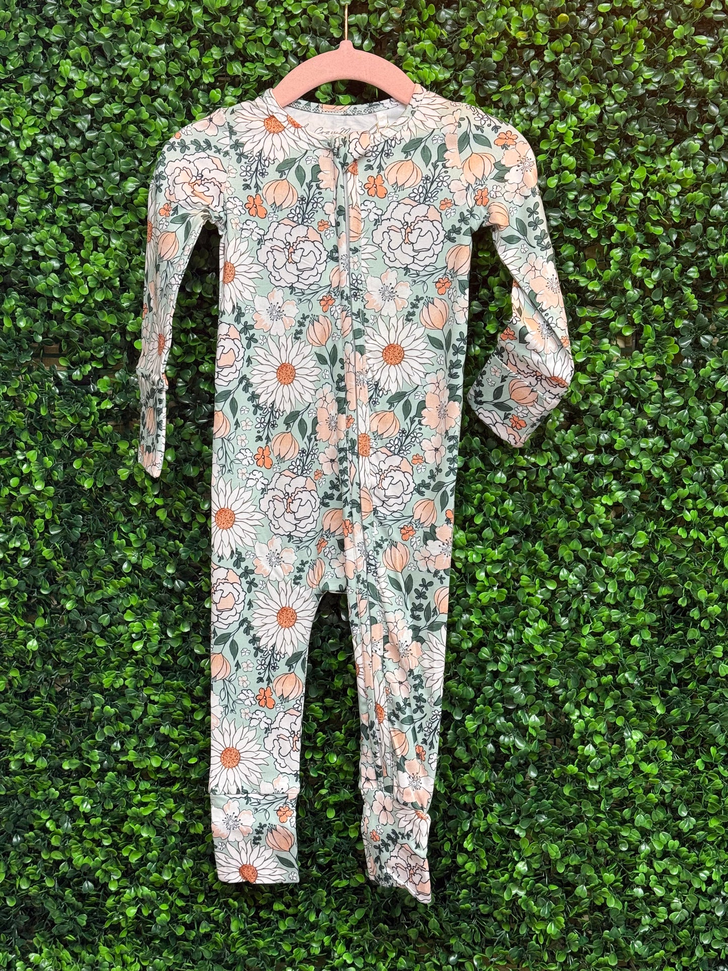 Mint Floral Zippy