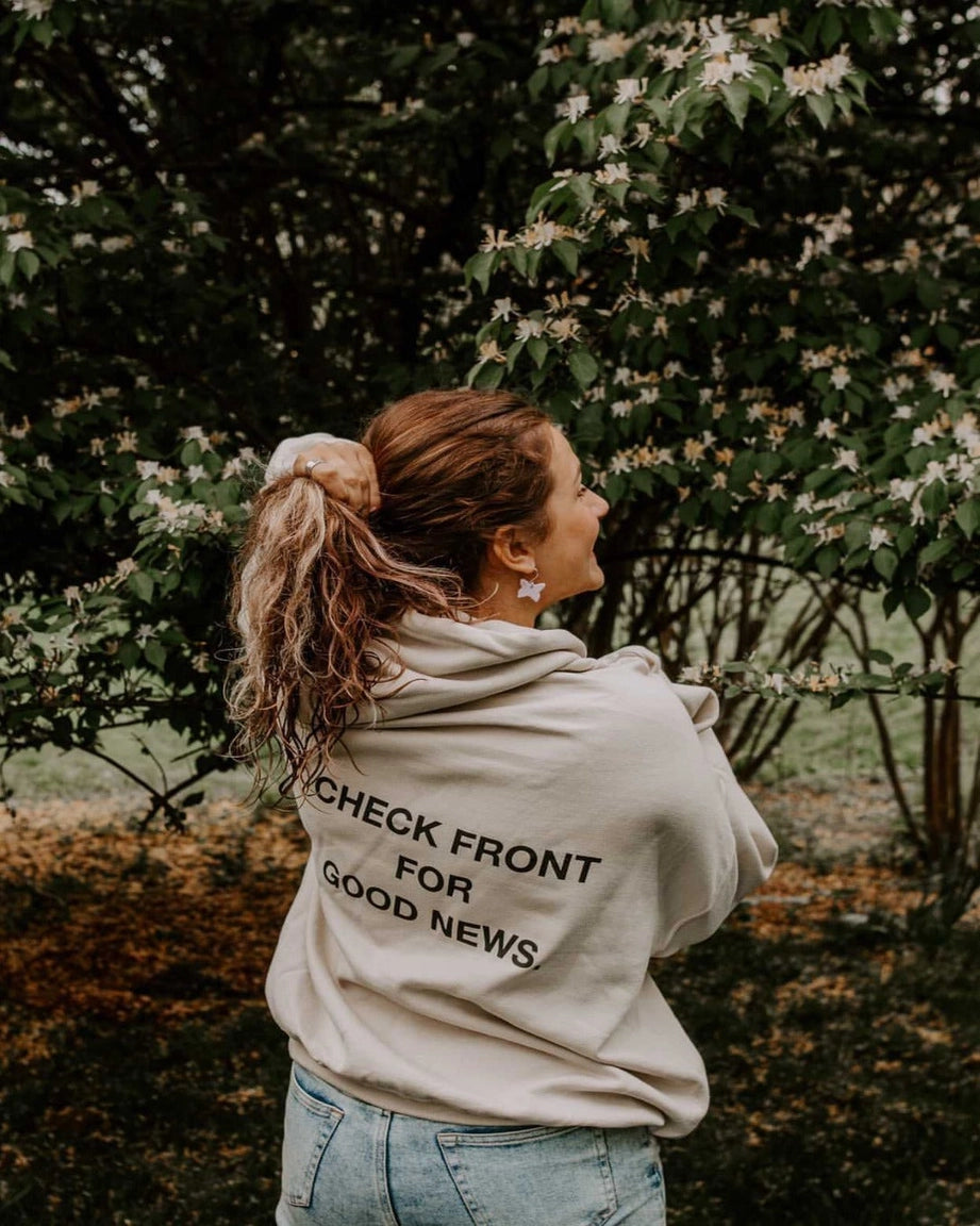 Check Front Hoodie