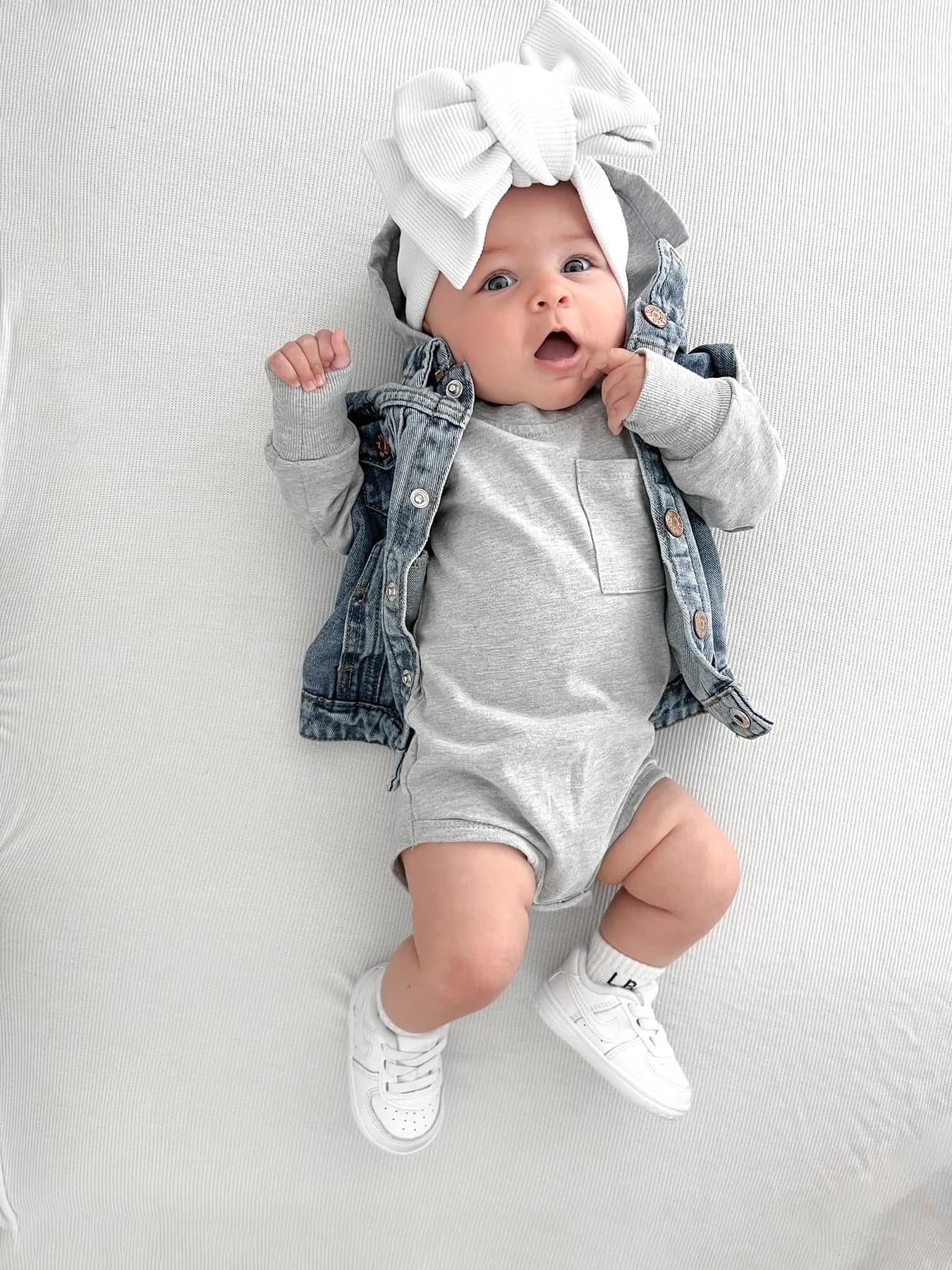 Little Bipsy Tank onsie- Gray