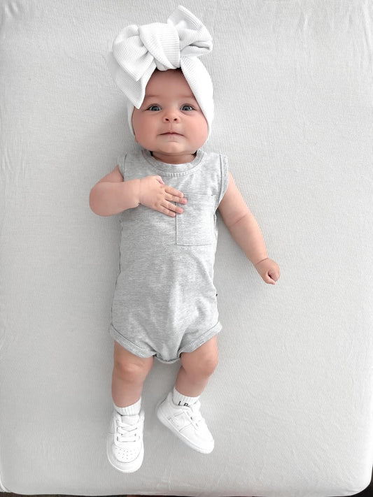 Little Bipsy Tank onsie- Gray