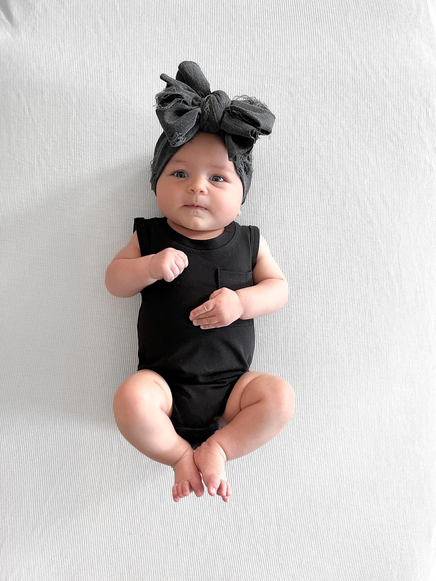 Little Bipsy Tank Onesie- Black