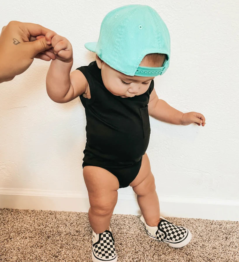 Little Bipsy Tank Onesie- Black