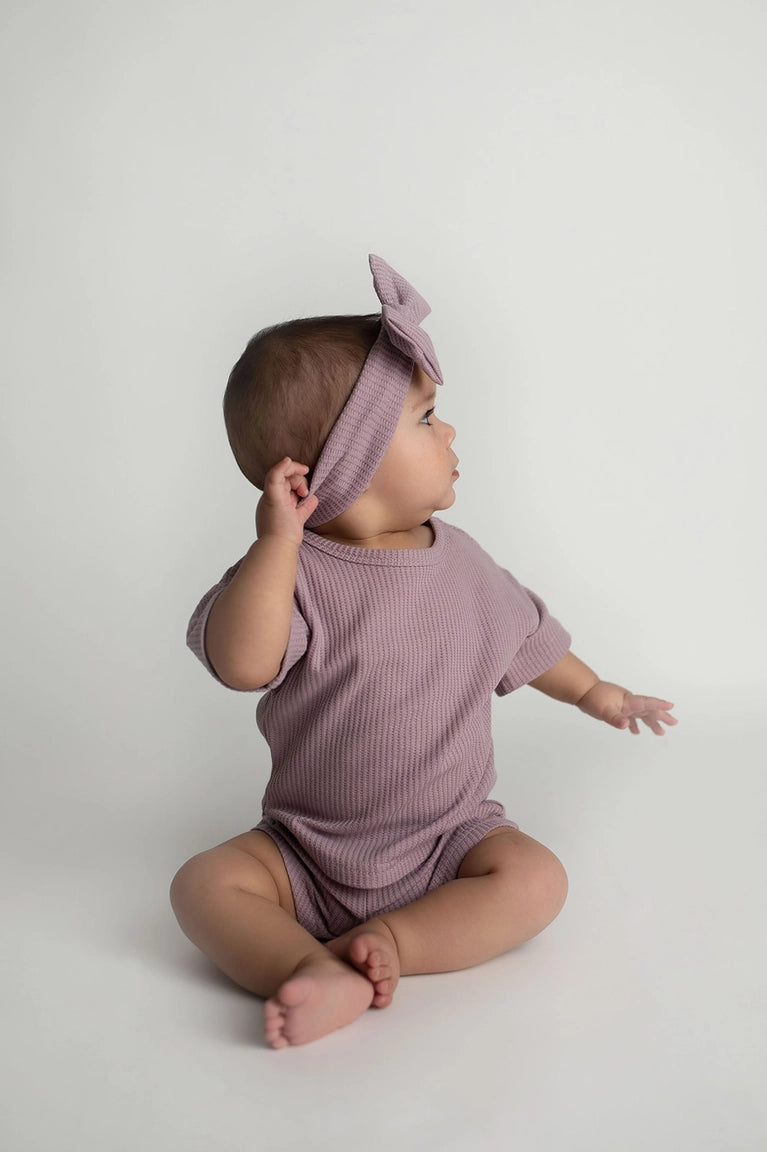 Waffle Knit set- Lilac