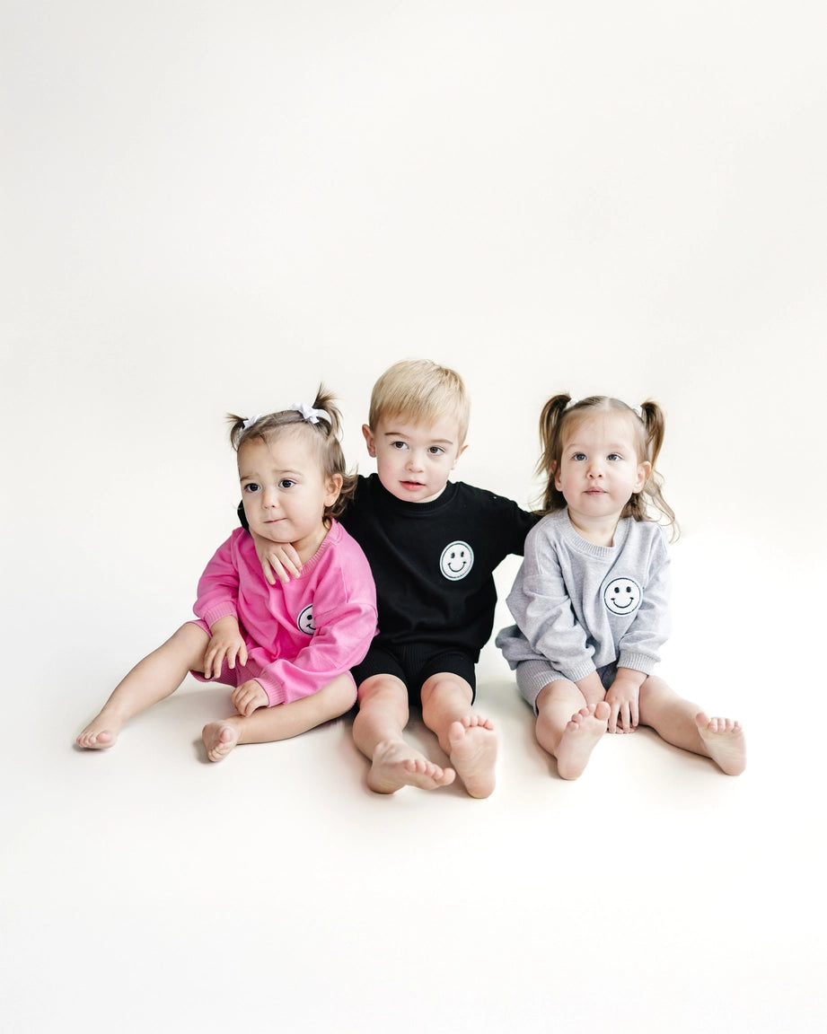 Smiley Biker Set- Pink