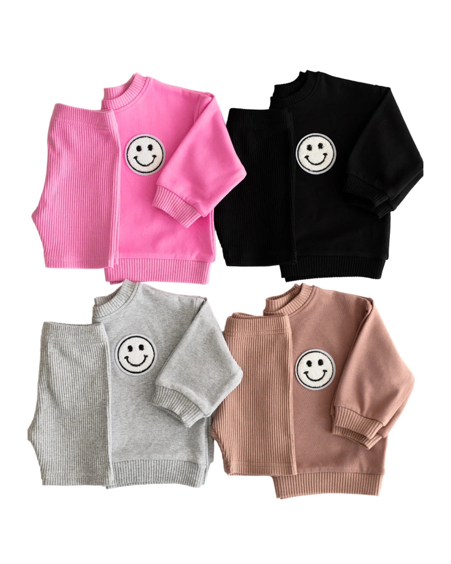 Smiley Biker Set- Mocha