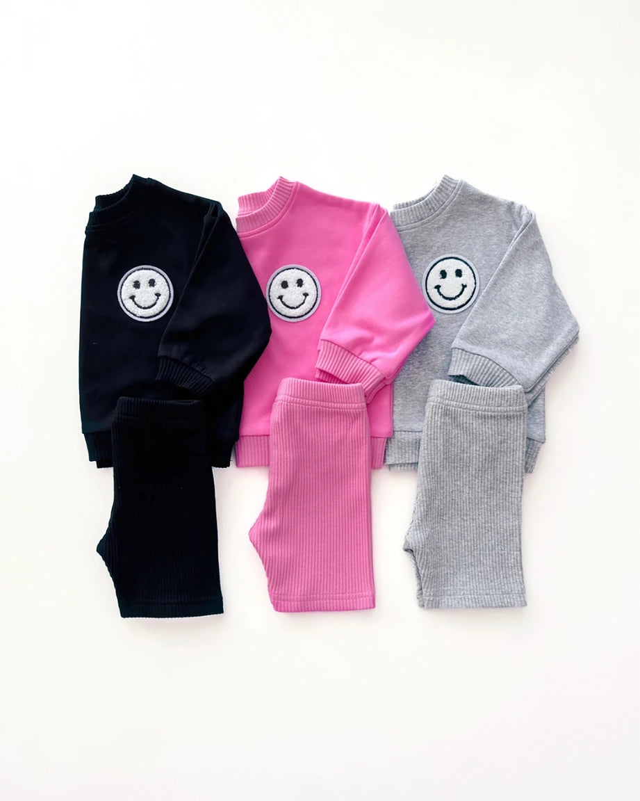 Smiley Biker Set- Black