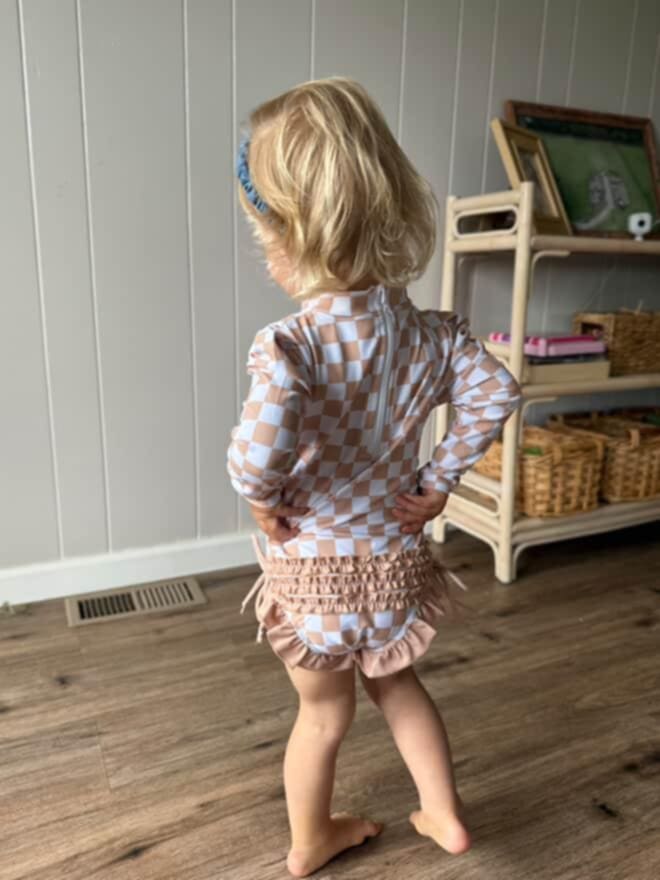 Checkered Swim- Neutral