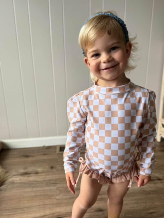 Checkered Swim- Neutral