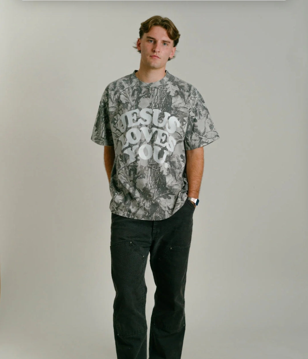 Midnight Oak Jesus Loves You tee