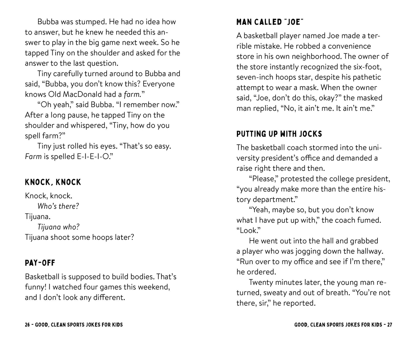 Good, Clean Sports Jokes for Kids