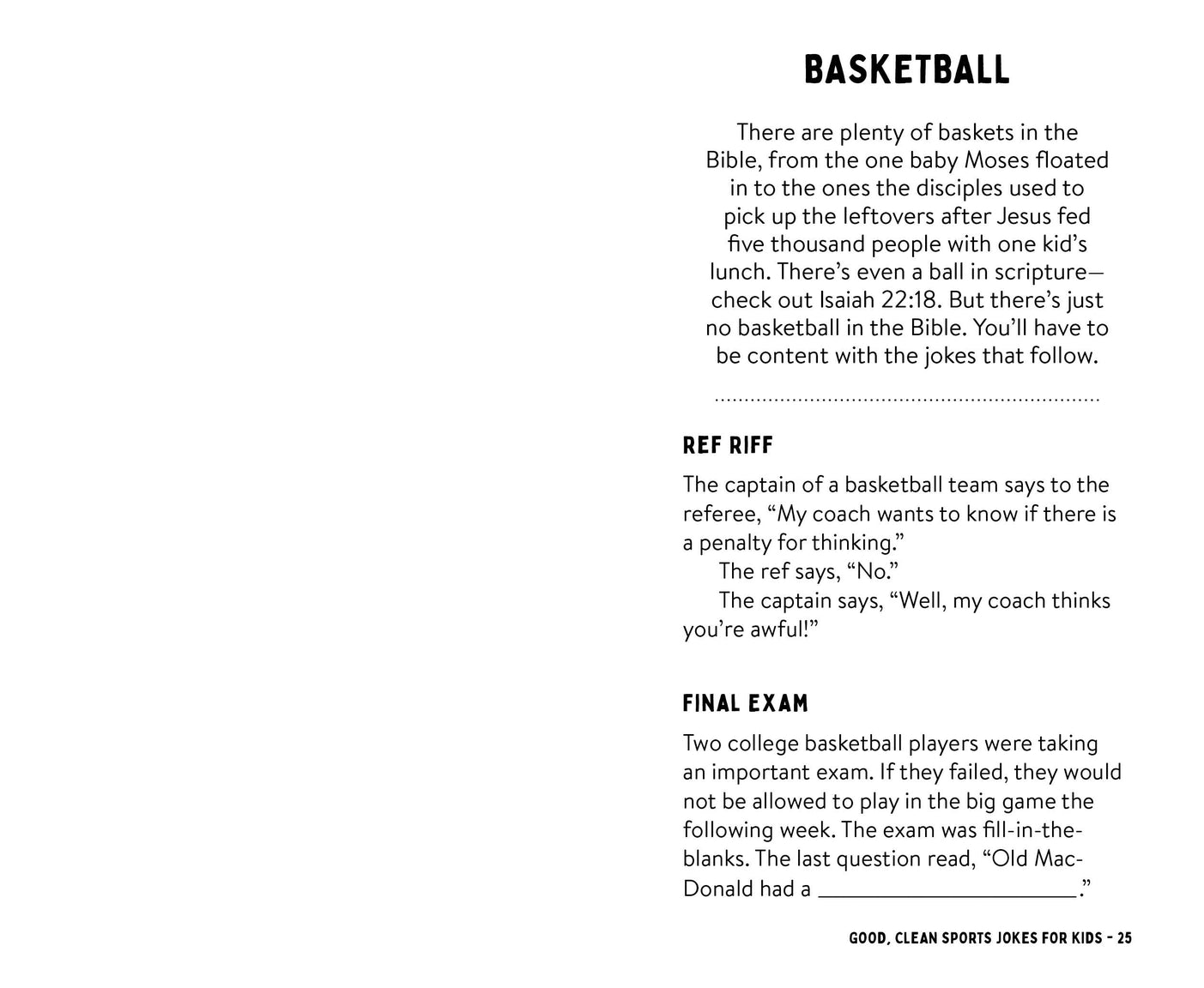 Good, Clean Sports Jokes for Kids