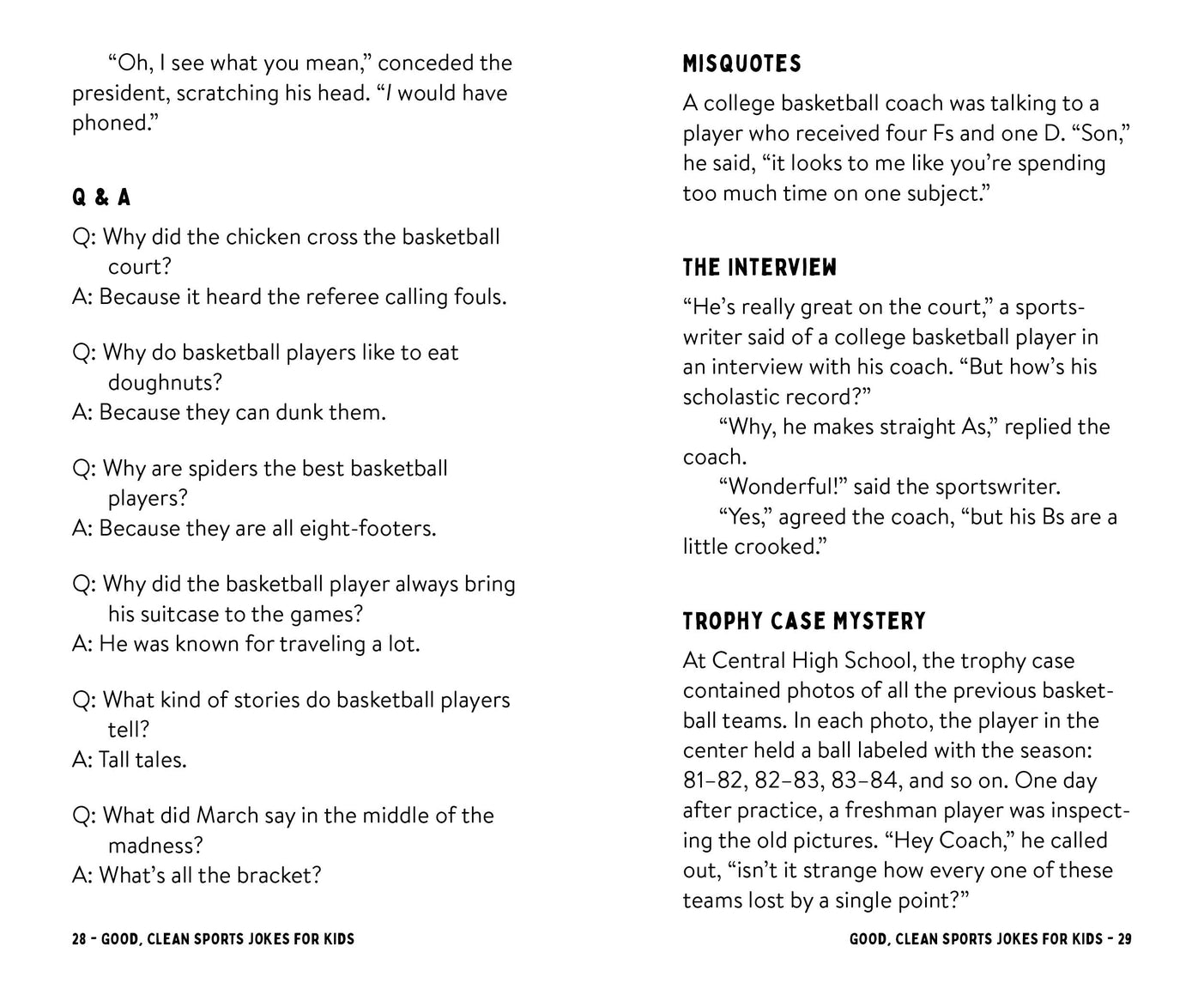 Good, Clean Sports Jokes for Kids