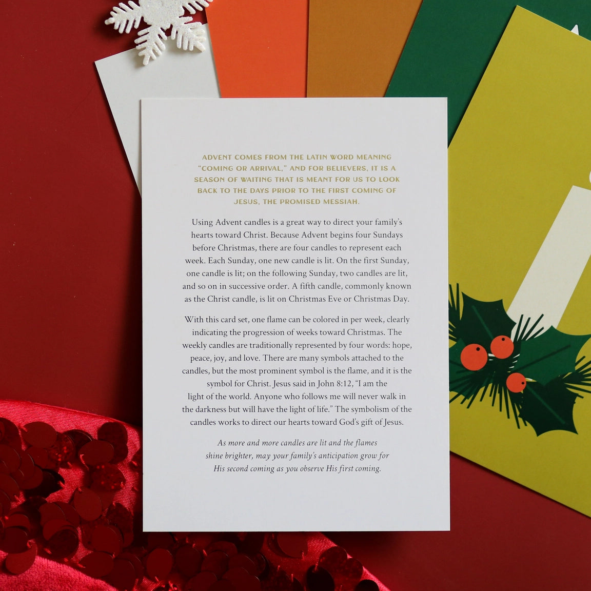 Advent Candle Card Set