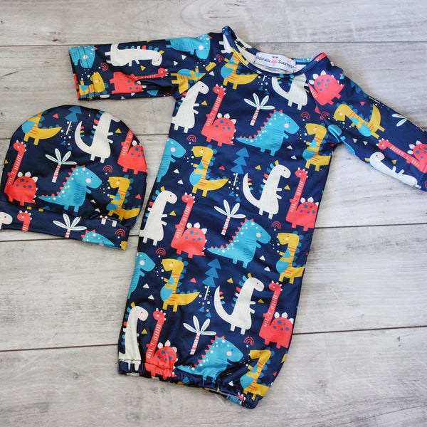 Dino Gown and Hat