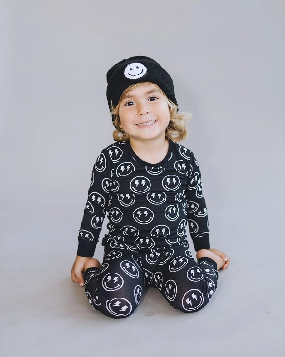Smiley Beanie- Black