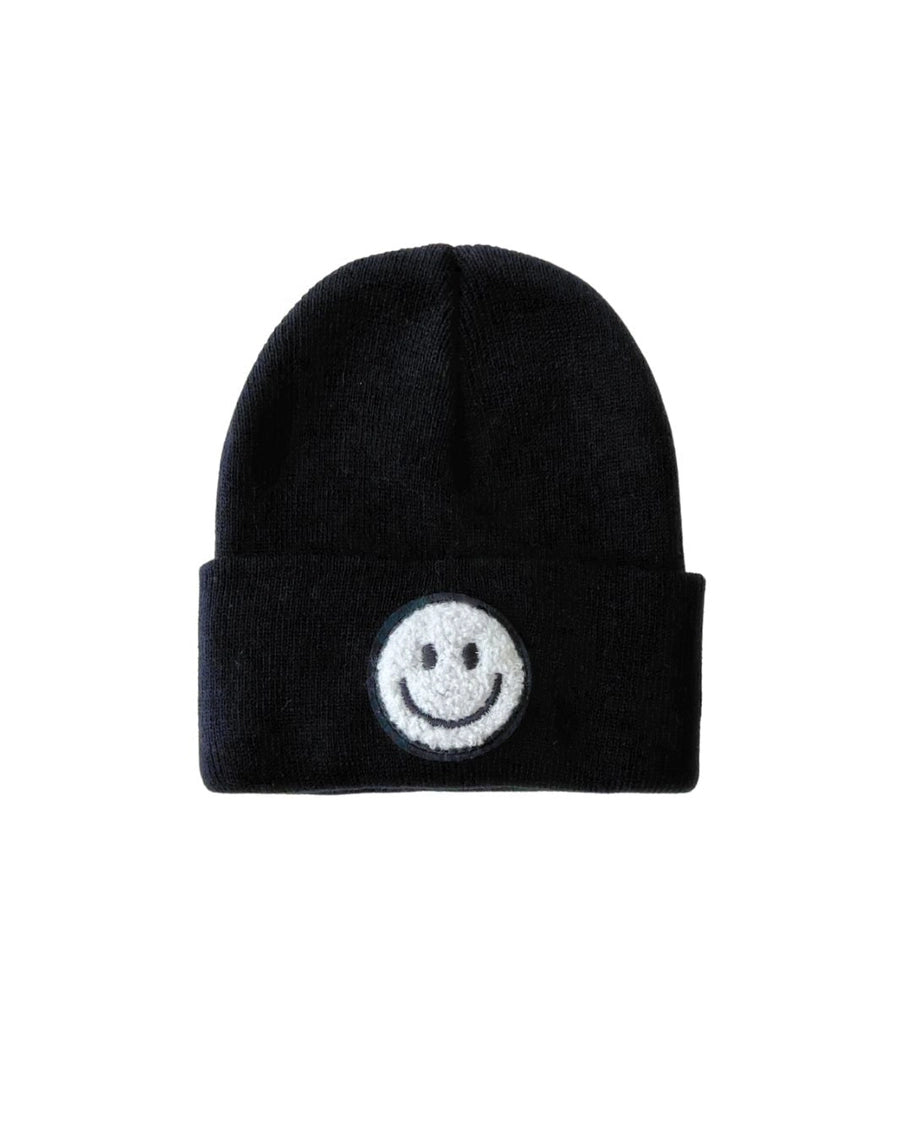 Smiley Beanie- Black