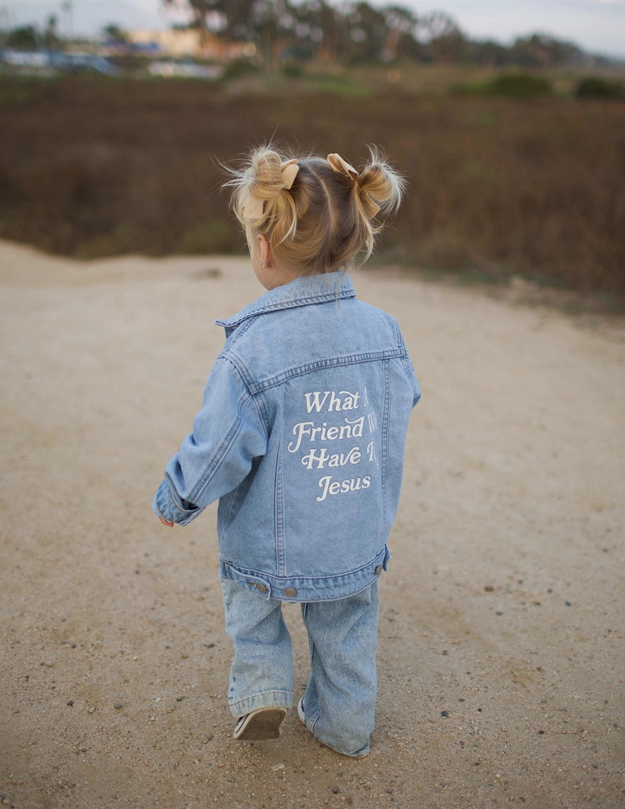 Friend in Jesus Denim Jacket- Kids