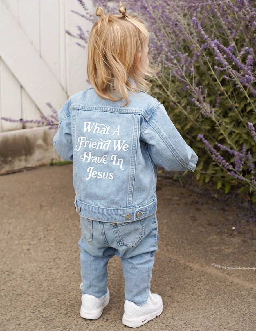 Friend in Jesus Denim Jacket- Kids