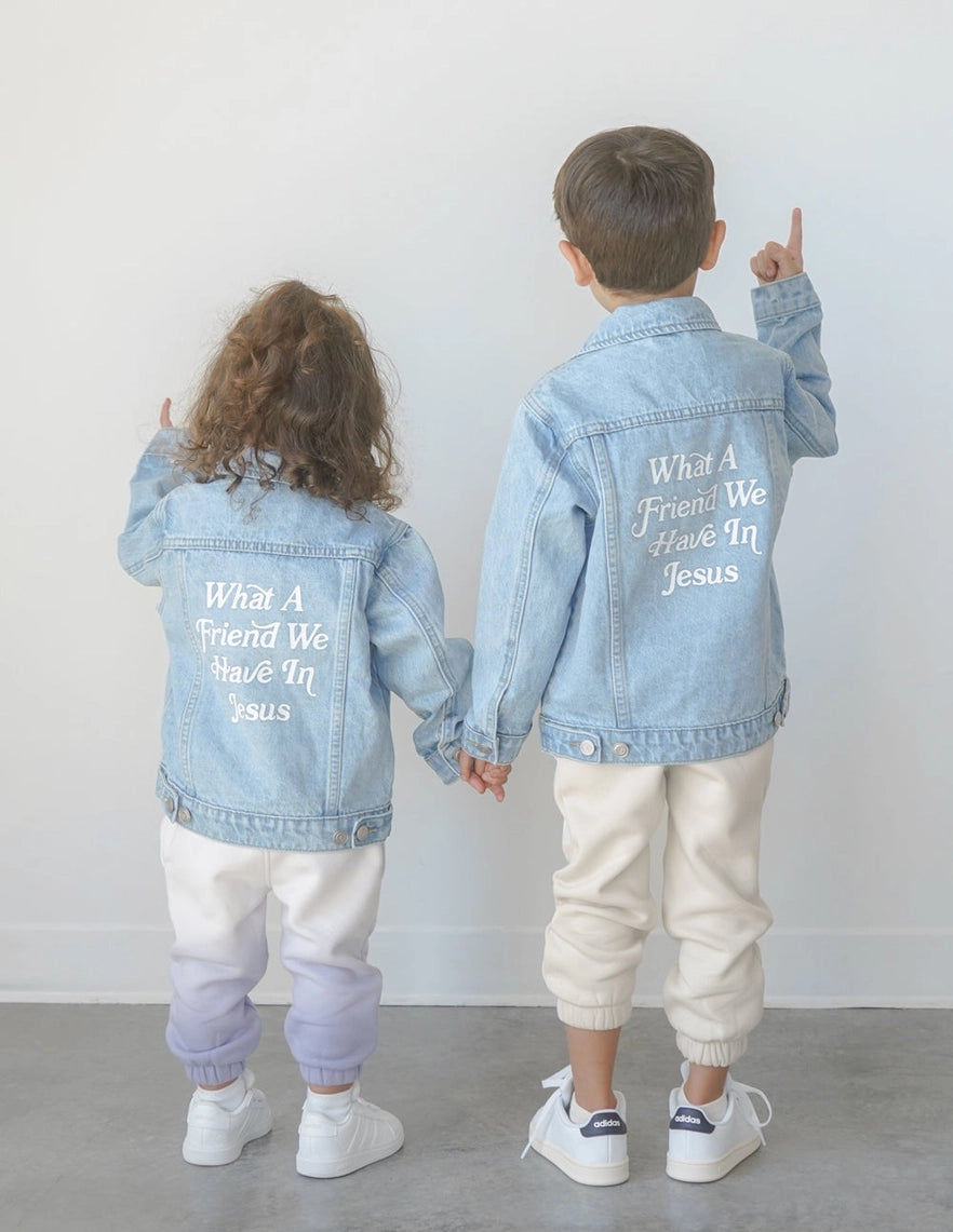 Friend in Jesus Denim Jacket- Kids