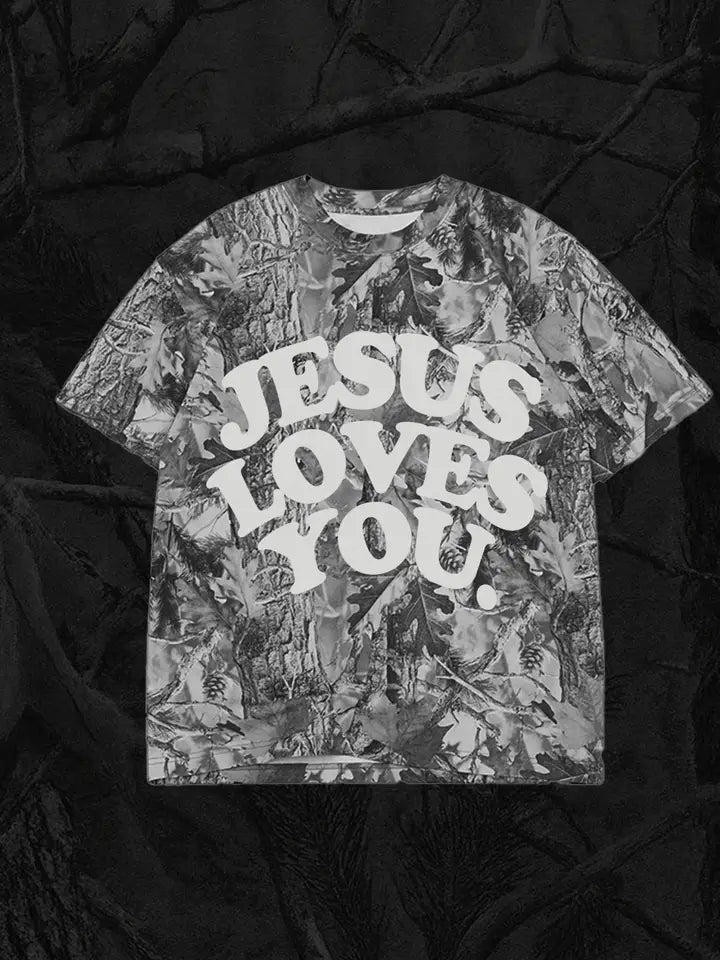 Midnight Oak Jesus Loves You tee