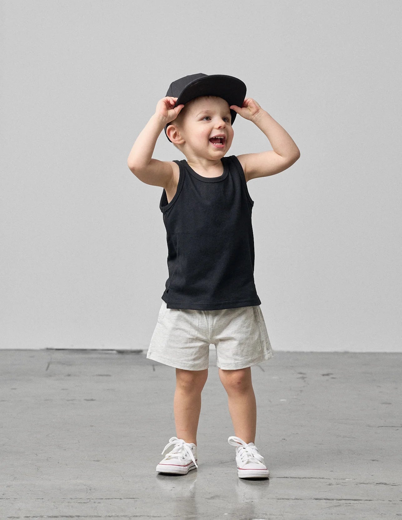 Little Bipsy Elevated Tank- Black