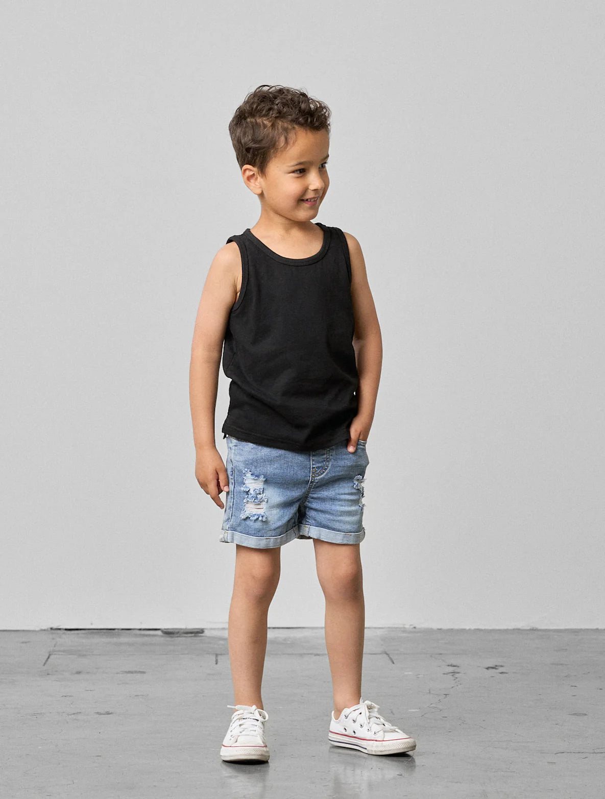 Little Bipsy Elevated Tank- Black