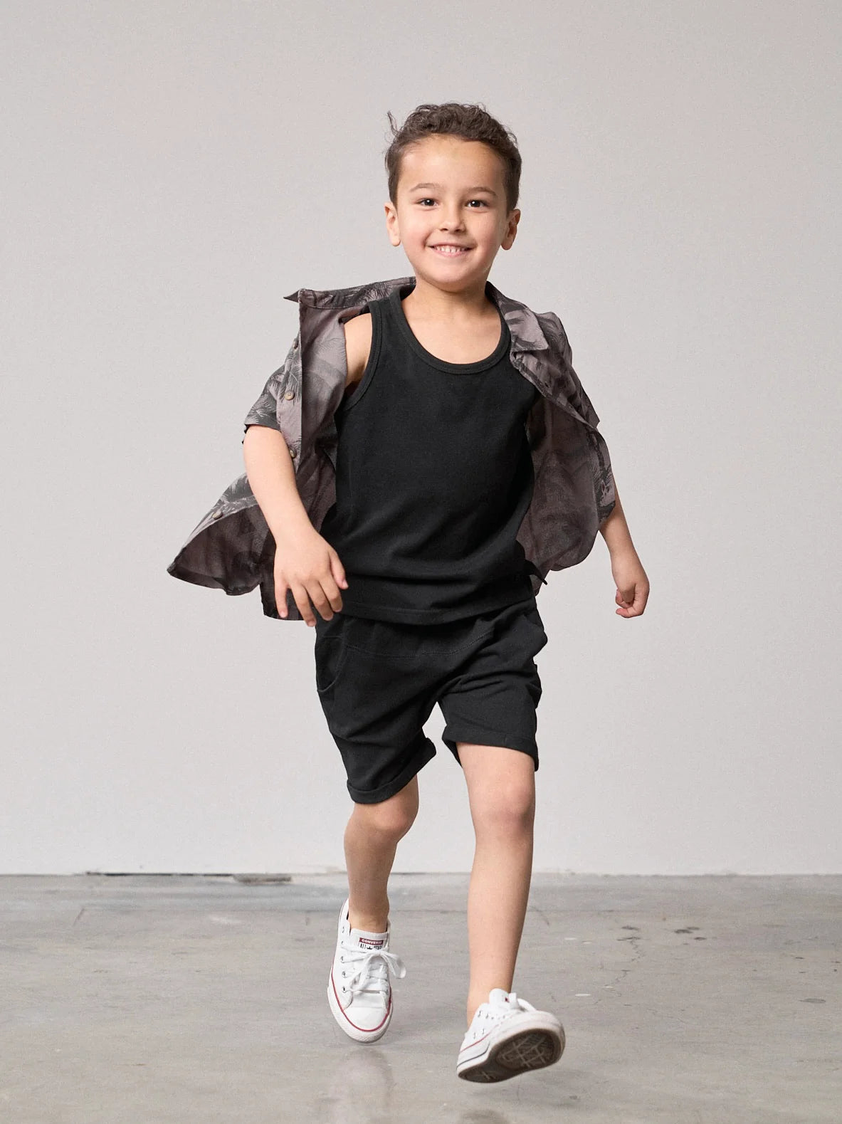 Little Bipsy Elevated Tank- Black