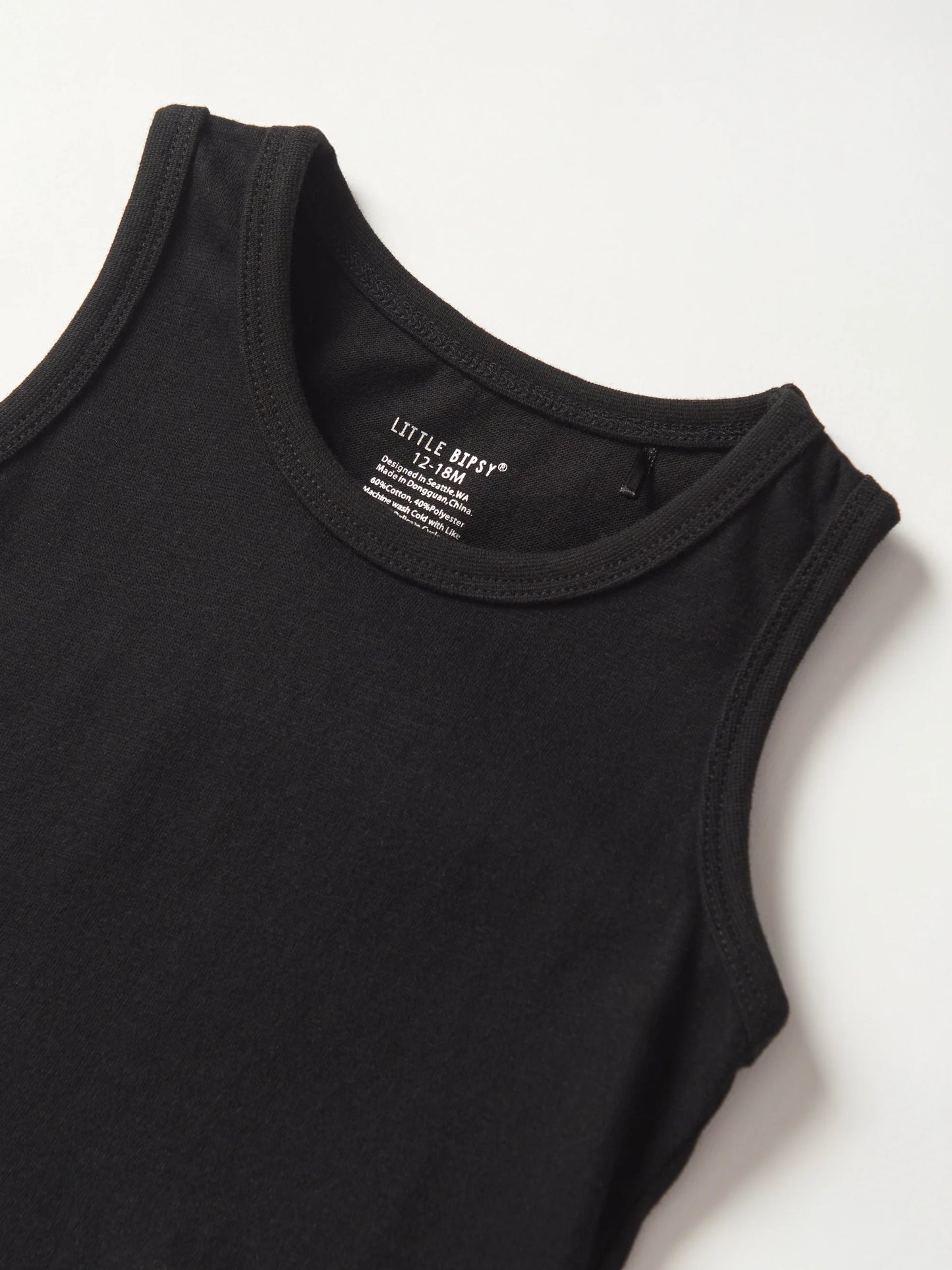 Little Bipsy Elevated Tank- Black