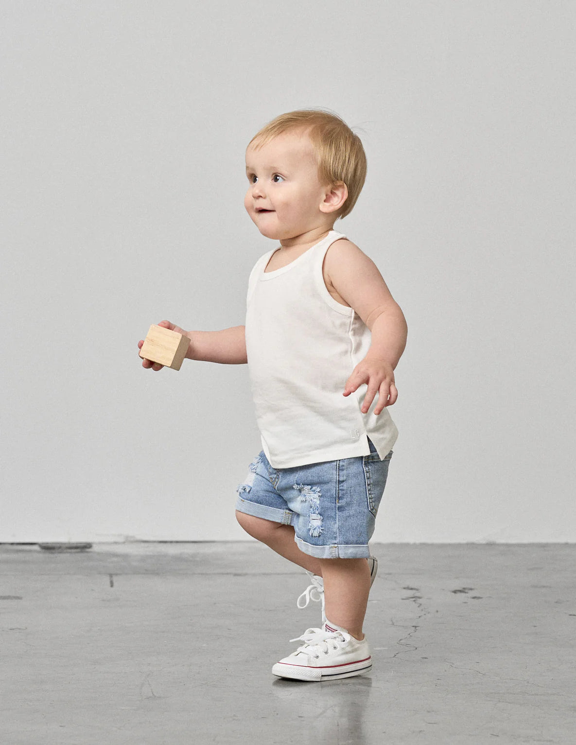 Little Bipsy Elevated Tank- White