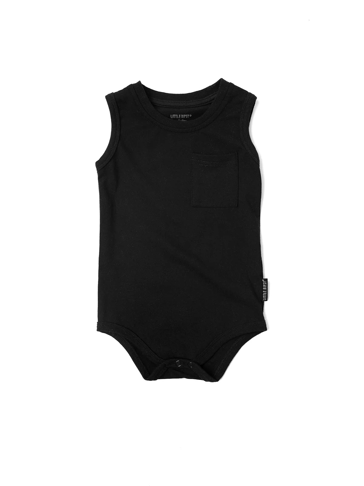 Little Bipsy Tank Onesie- Black