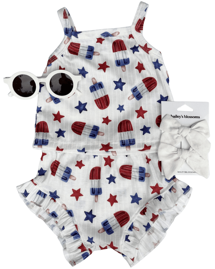 Patriotic Popsicles Top and Bloomers